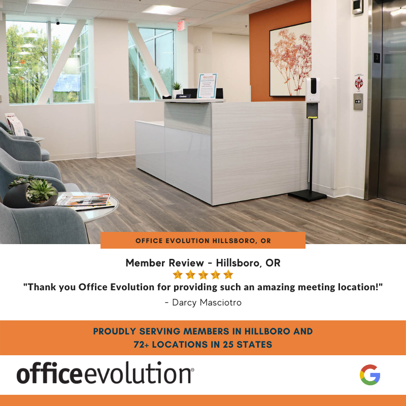 OE_WorkSpaces's tweet photo. Nationwide, Office Evolution offers flexible workspace that is close to home, with private offices and a great culture. Hear what our members are saying:

#OfficeEvolution #OEHillsboro #nationwidenetwork #meetingrooms #OEDifference https://t.co/HX7XgAmkul