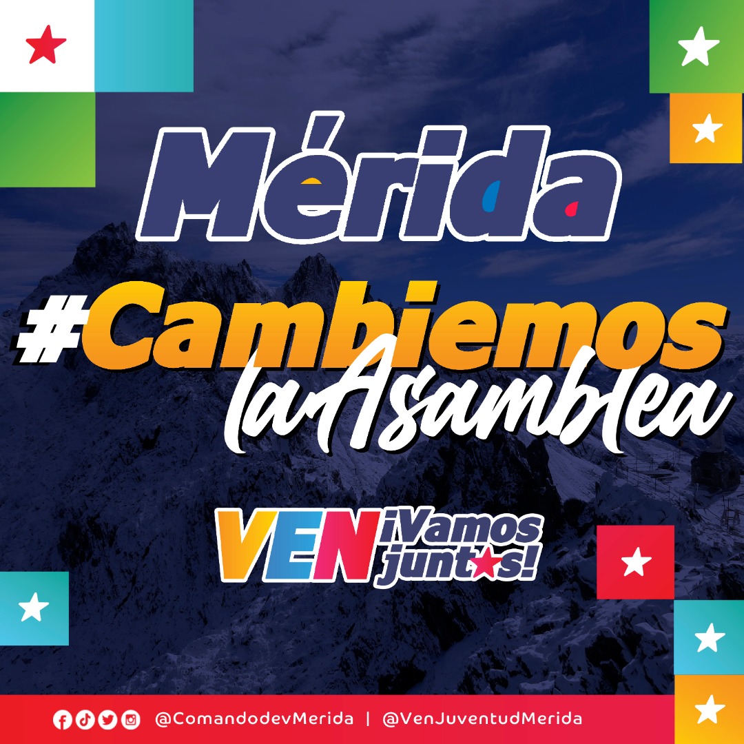marcelorr88's tweet photo. Vamos juntos como pueblo en rebeldía y #CambiemosLaAsamblea por una LIBRE de corruptos antipatria! #Mérida #CCDV #3NOV @JehisonGuzman @PSUVMRD @ffm_merida @ComandoDVMerida https://t.co/UnNryCZ1lO