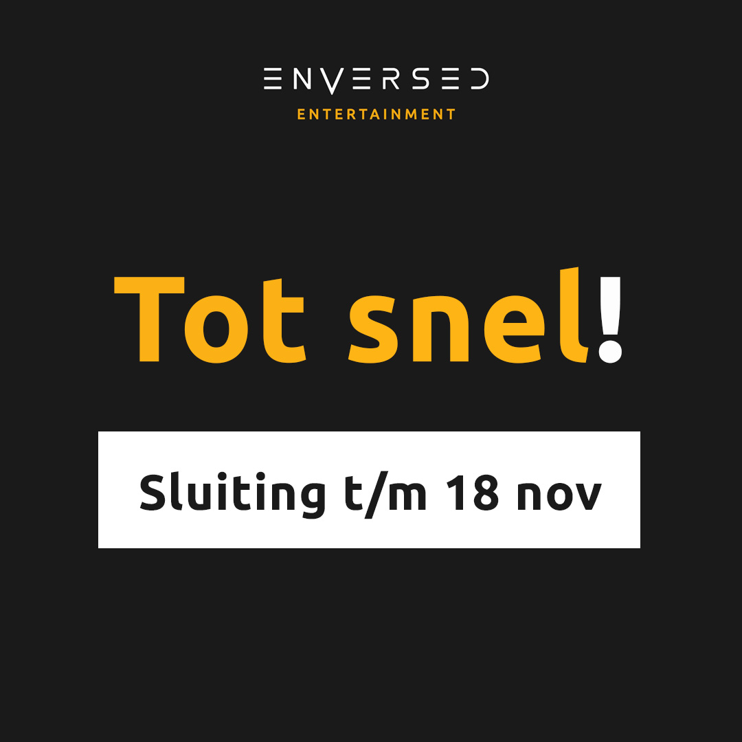 Helaas moeten we tot en met 18 november onze deuren gesloten houden. Heb je al geboekt voor deze periode? Dan nemen we contact met je op. Hopelijk tot snel en onthoud: na regen komt zonneschijn! ☀️