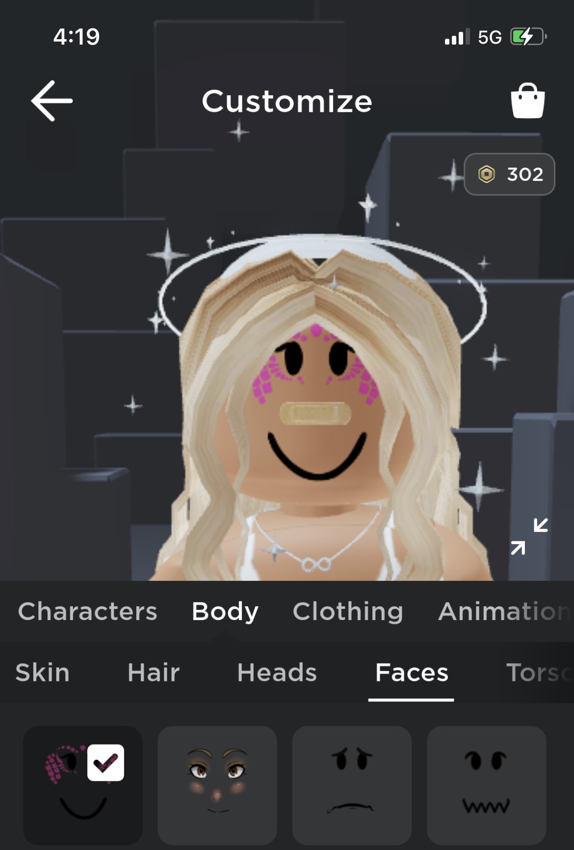 limited Roblox face Outfit