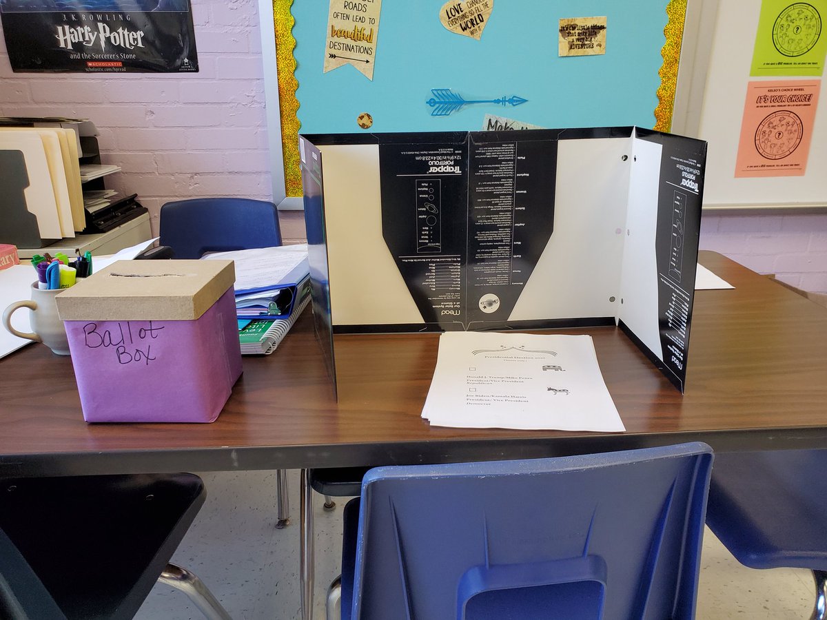 RubioClass's tweet image. Future voters! It&apos;s #Election2020 and our 5th graders participated in a mock election complete with vote registration cards. We enjoyed learning about the election process. @Southside_AISD