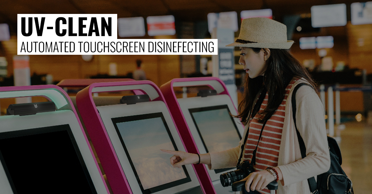 AURES_Australia's tweet photo. What is the most cost effective, automated way to keep your touchscreen devices disinfected? UV- Clean. Find out more https://t.co/jX01AgHQDb https://t.co/bNRKYjnxVA