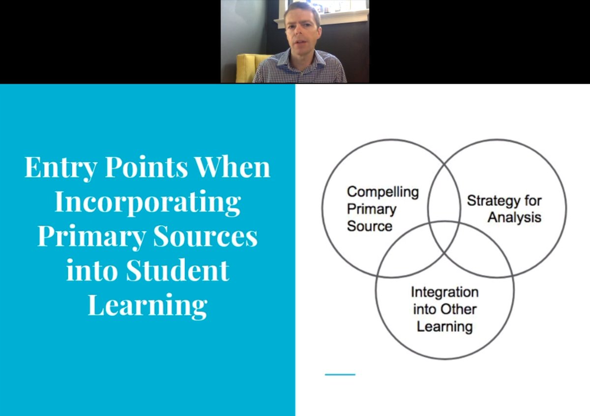 lisaseymour1's tweet photo. TY @CaptainLibrary for facilitating today's webinar &amp; sharing strategies for teaching w/ #PrimarySources both in-person &amp; virtually. A huge ty to @ABC_CLIO &amp; @SLC_Online for making this happen! It was a great AM of virtual learning @TeachingLC @LibraryCurrent @DianaFedderman https://t.co/ec0Mzz48Ka