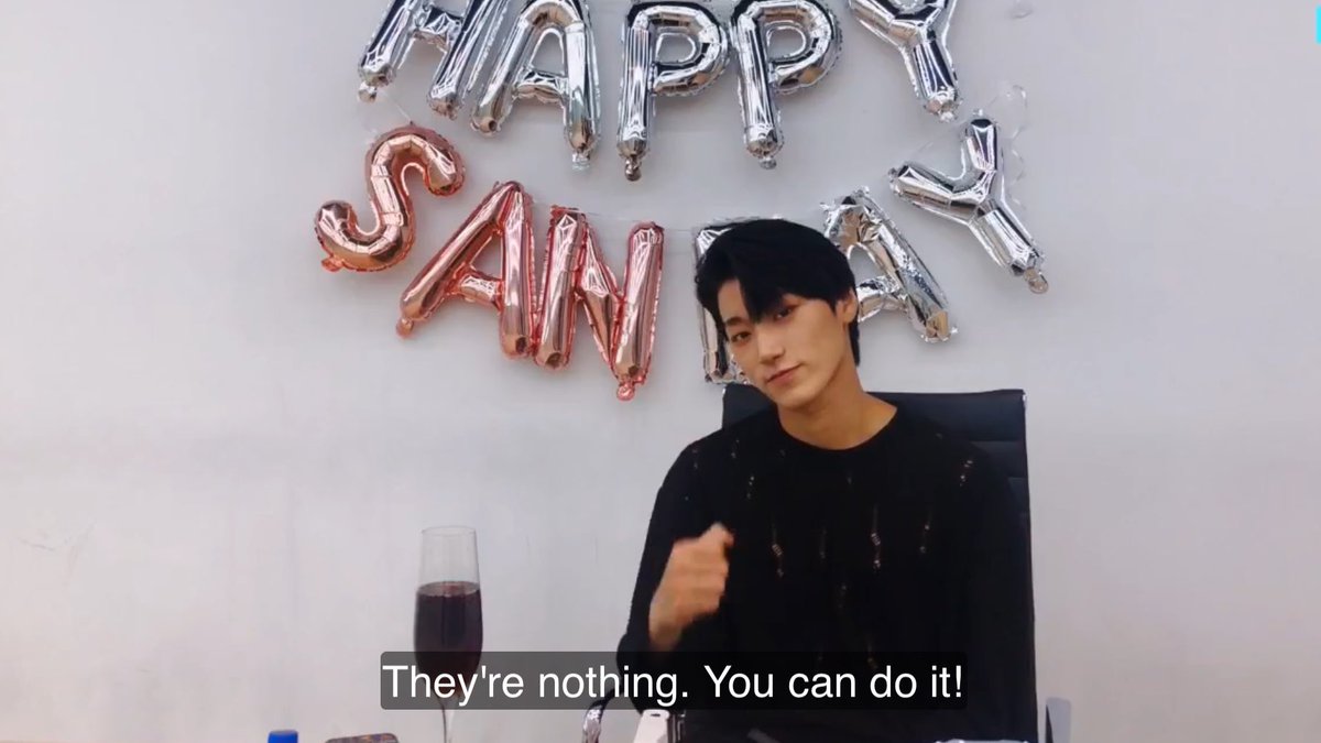 san's comforting words, a thread ♡