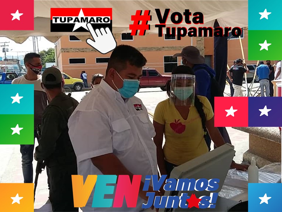 Nuestro Candidato por el circuito 2, del estado Aragua, @RogerPintoMRT asistió a #FeriaElectoral, la cual ya está instalada en todo el territorio nacional, el llamado es a participar y practicar el ejercicio para que #CambiemosLaAsamblea #VotaTupamaro