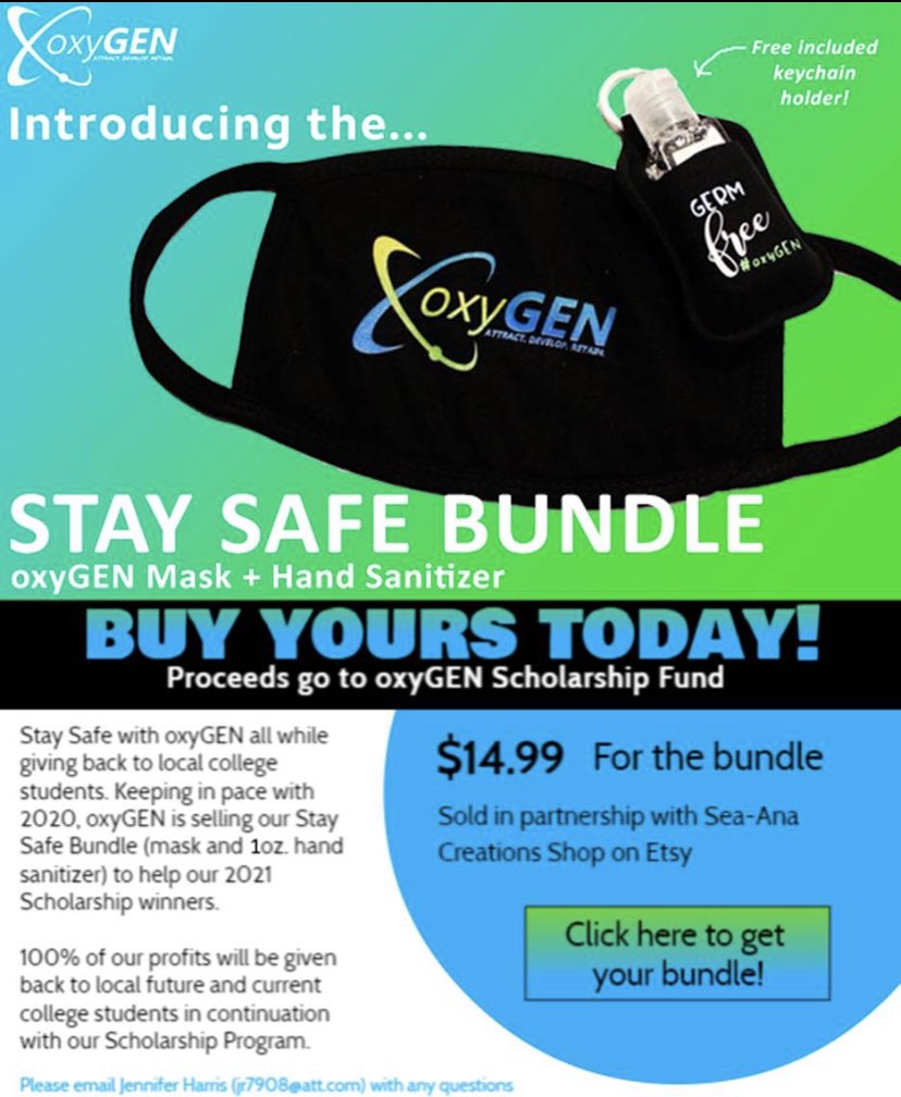 Stay Safe and Help Support oxyGEN’s Scholarship Program!! etsy.com/listing/891581… #oxyGENERG
