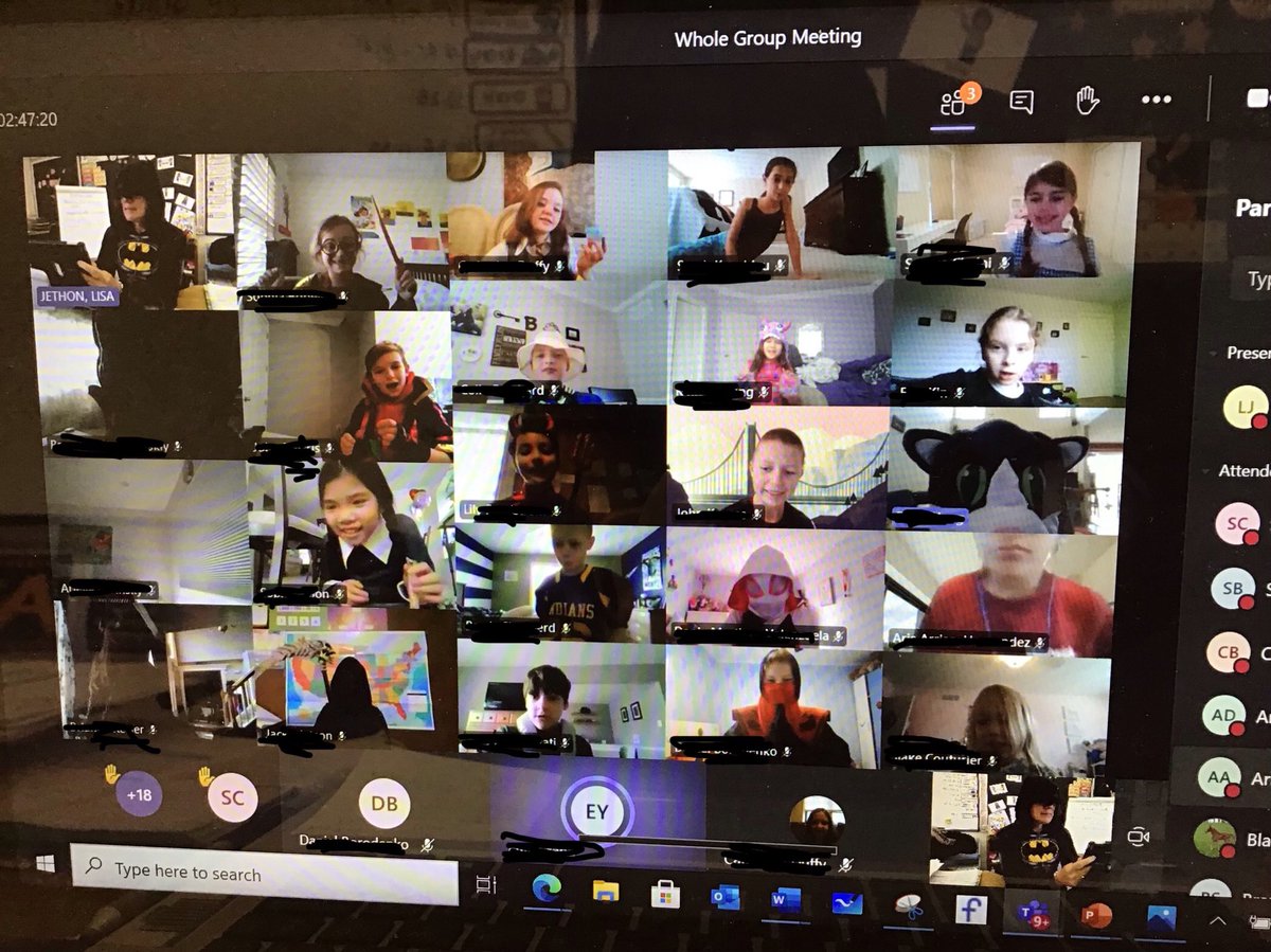 3JET celebrates Halloween 2020 style with cameras off, then  3 clues and a reveal! ⁦#power of positive <a href="/CBWarwickElem/">Warwick Elementary School CBSD</a>⁩