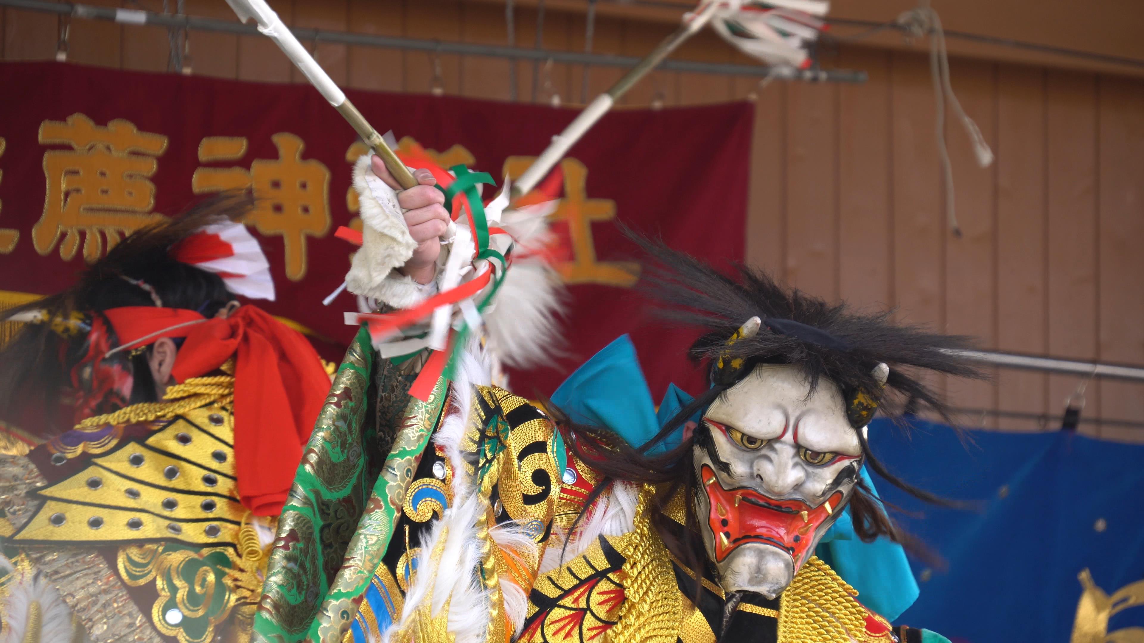 アルミ製石見神楽面 塵倫 かるまん على X: 