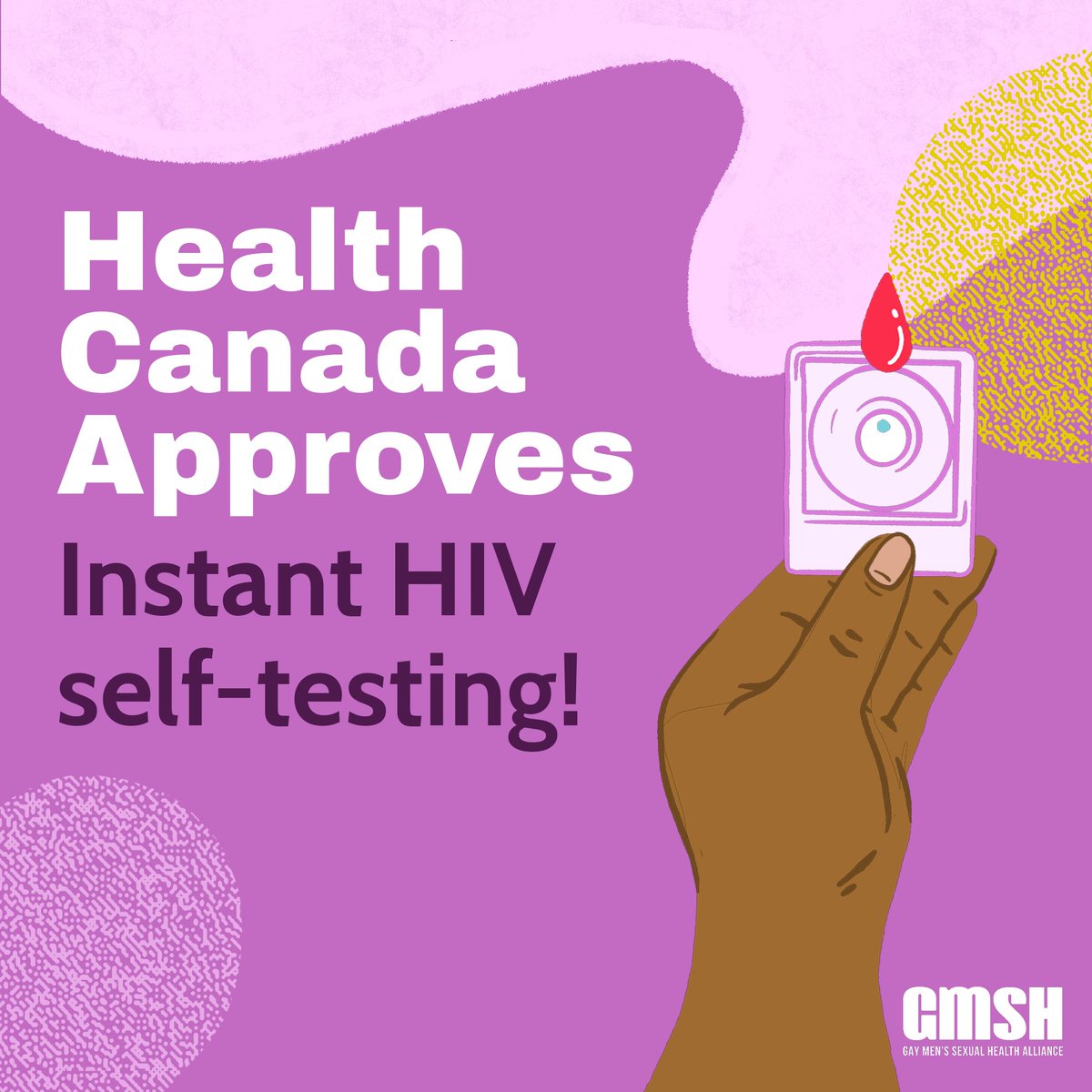 GMSHAlliance's tweet image. Heads up! @GovCanHealth has (finally) approved #HIV self-testing. In the coming months, you'll be able to get an HIV test kit and get your results instantly—any time, anywhere.

More info to come as it's available.

@CATIEinfo @CANFAR @ONThealth @theohtn #KnowYourStatus