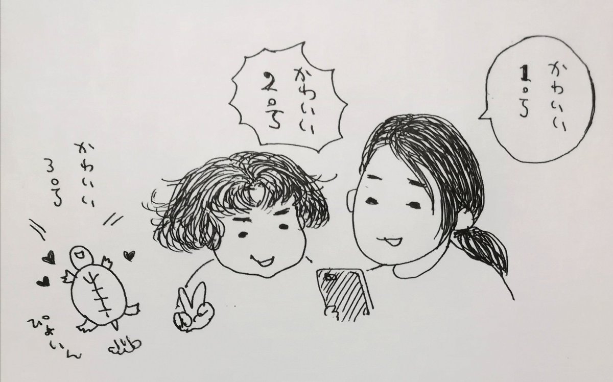 私の子ども達です(落描き)
????? 