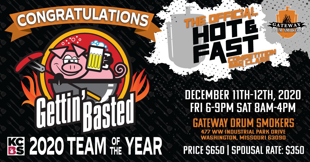 Gateway Drum Smokers (@gatewaydrums) on Twitter photo Well he did it again! <a href="/GettinBasted/">Brad Leighninger</a> takes home <a href="/KCBBQSOCIETY/">Kansas City Barbeque Society</a> TEAM OF THE YEAR 2020..and guess what?! You have a chance to learn from him and Shake 'n Bake BBQ!
Join us for our Hot & Fast Class on December 11th & 12th where they reveal all to you! bit.ly/375sbaZ Well he did it again! <a href="/GettinBasted/">Brad Leighninger</a> takes home <a href="/KCBBQSOCIETY/">Kansas City Barbeque Society</a> TEAM OF THE YEAR 2020..and guess what?! You have a chance to learn from him and Shake 'n Bake BBQ!
Join us for our Hot & Fast Class on December 11th & 12th where they reveal all to you! bit.ly/375sbaZ
