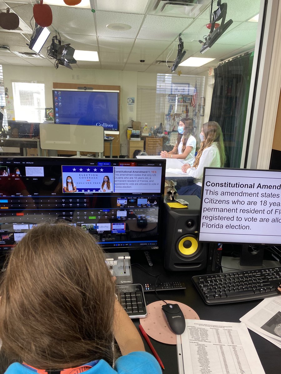 Ss mock election was reported LIVE today by RSN Ss. #gplearning #tricastermini