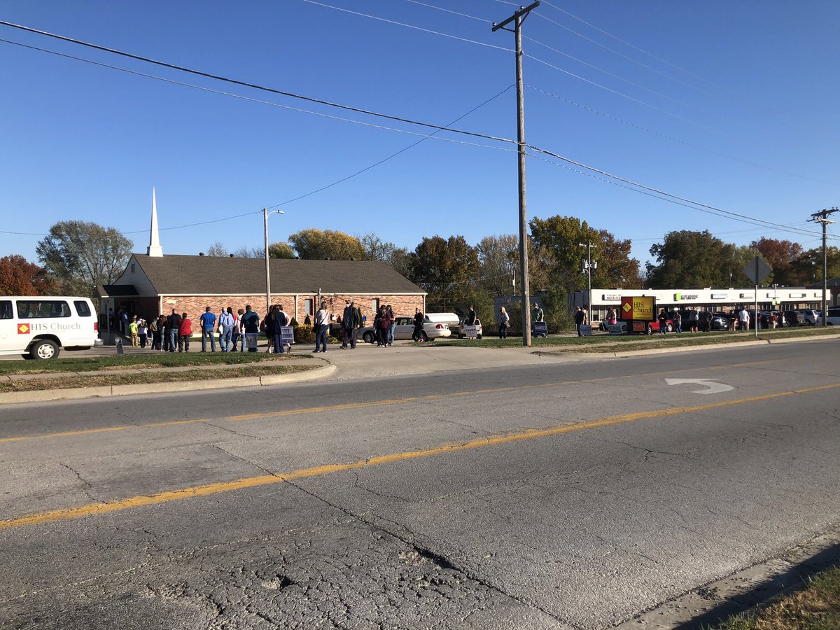 Pretty cool turnout to vote here