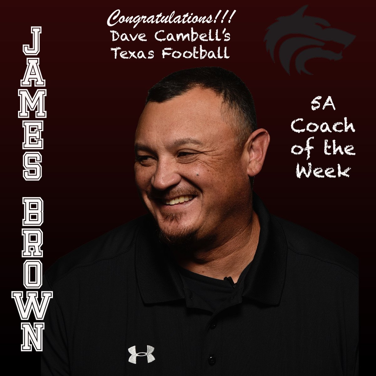 MISDathletics's tweet photo. Congratulations to @TViewWolves own, Coach James Brown, for being selected as @dctf Week 10 5A Coach of the Week!  We are proud of you!!!! https://t.co/2dAsgocHvp