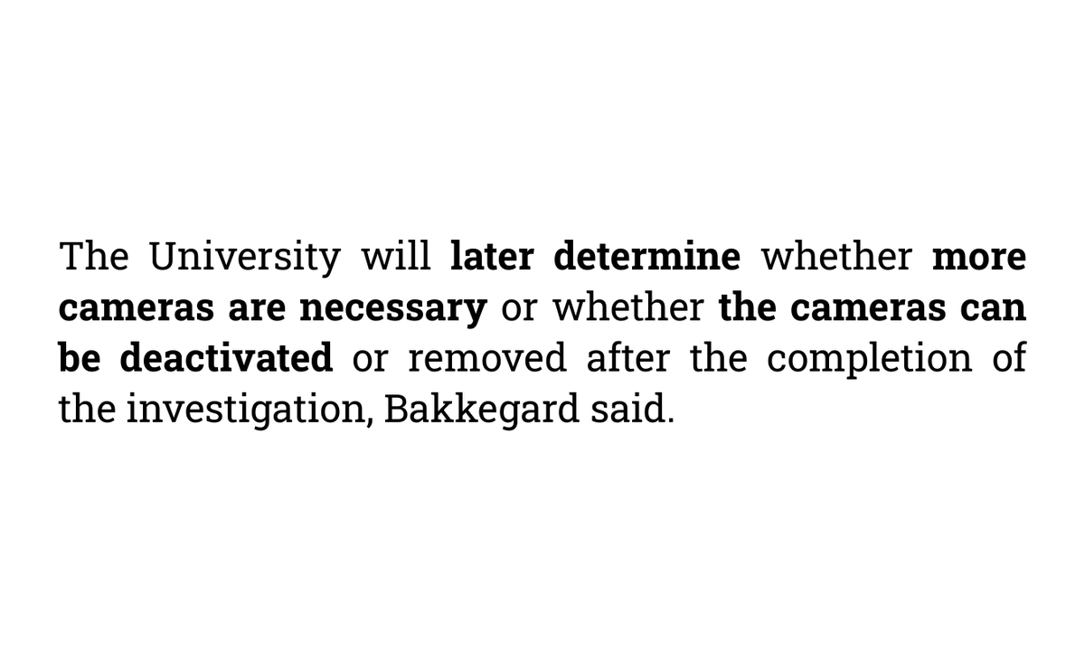 As with most of Brown's surveillance cameras, it was installed at the behest of the Office of Residential Life (not DPS!) to address a specific, well-justified, immediate need.If it succeeds, will it be removed? Or, will it be the first of many more? That is still uncertain.