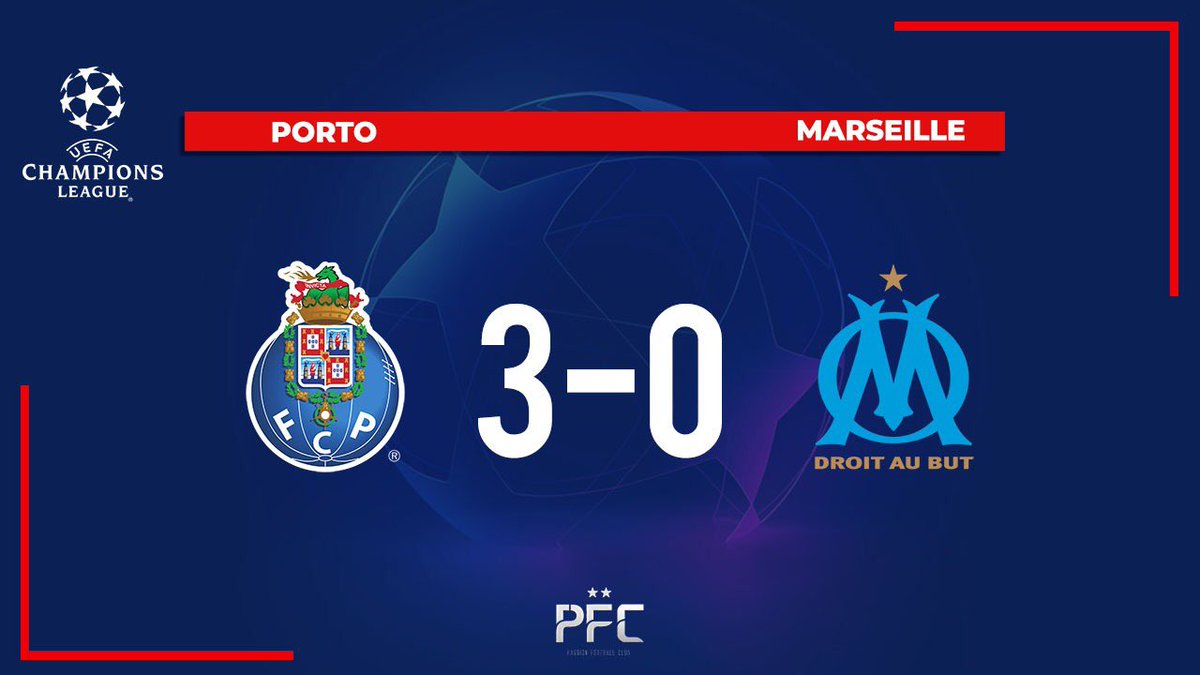 clappingmedia's tweet photo. Champions League🇪🇺

🇵🇹PORTO 3-0 OM🇫🇷
🔥 Une partie de la France en rêvait.. ILS L’ONT FAIT 😭 Marseille enchaîne une 12ème défaite consécutive en Champions League et égale le record d’Anderlecht https://t.co/FwlgcNwIwM