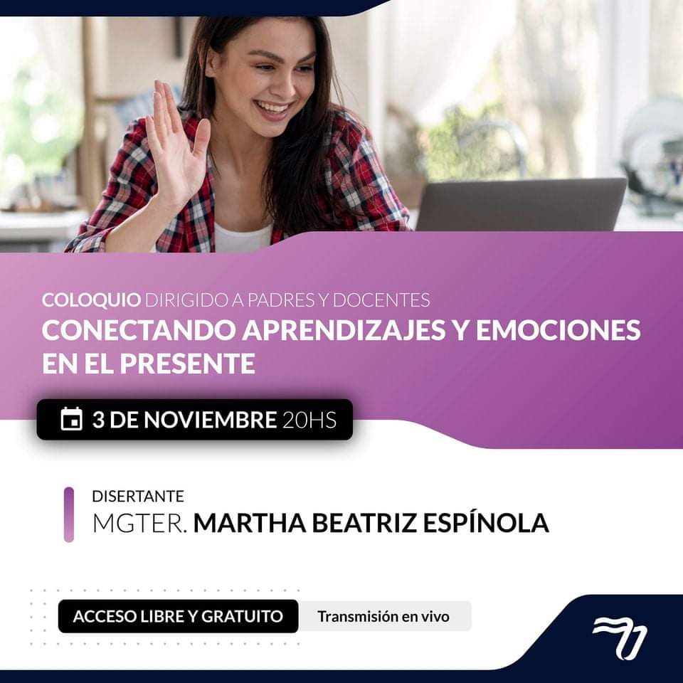 La <a href="/CuencaPosadasOk/">UCP Sede Posadas</a> dictará un coloquio sobre aprendizajes y emociones

La charla gratuita se realizará hoy a las 20 hs. La misma está dirigida a padres y docentes pensada para reflexionar en estos tiempos que estamos viviendo.

redciudadana.com.ar/index.php/noti…