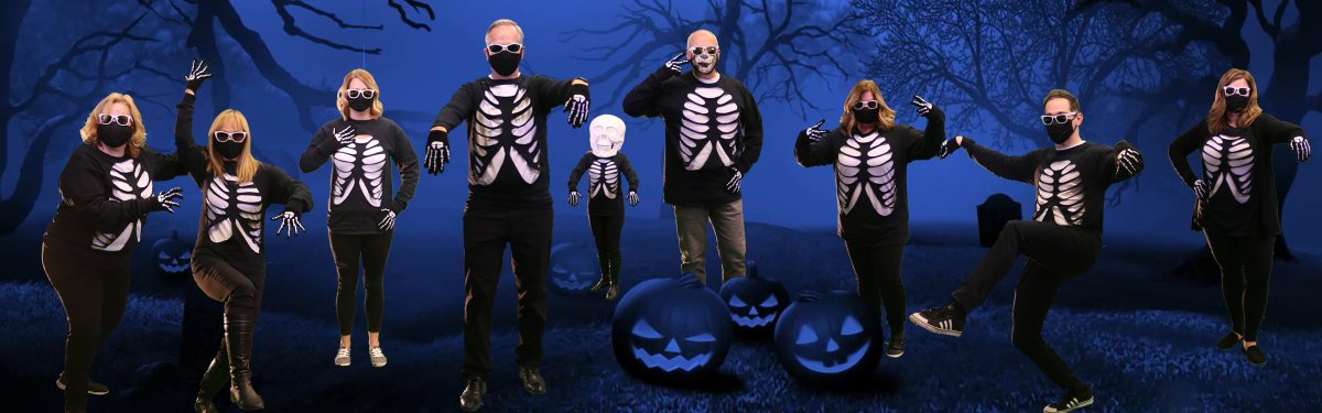 Due to COVID-19 we had a Skeleton office Crew at J. Percy Page High School this Halloween. #epsb #jppnation #happyhalloween2020
