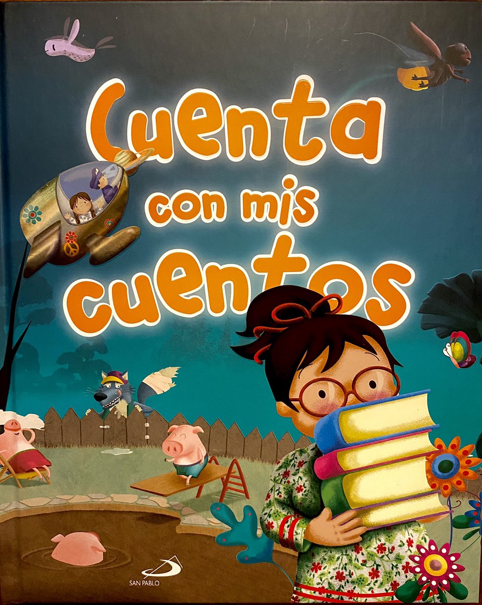 maetebar's tweet photo. He tenido la suerte de participar en la edición del libro que recoge los bonitos cuentos premiados en el Concurso Infantil La Brújula de la @editorialsanpabloesp Ha quedado un libro precioso!!!!   #literaturainfantil #ilustracioninfantil https://t.co/Y5EdfM4AhE