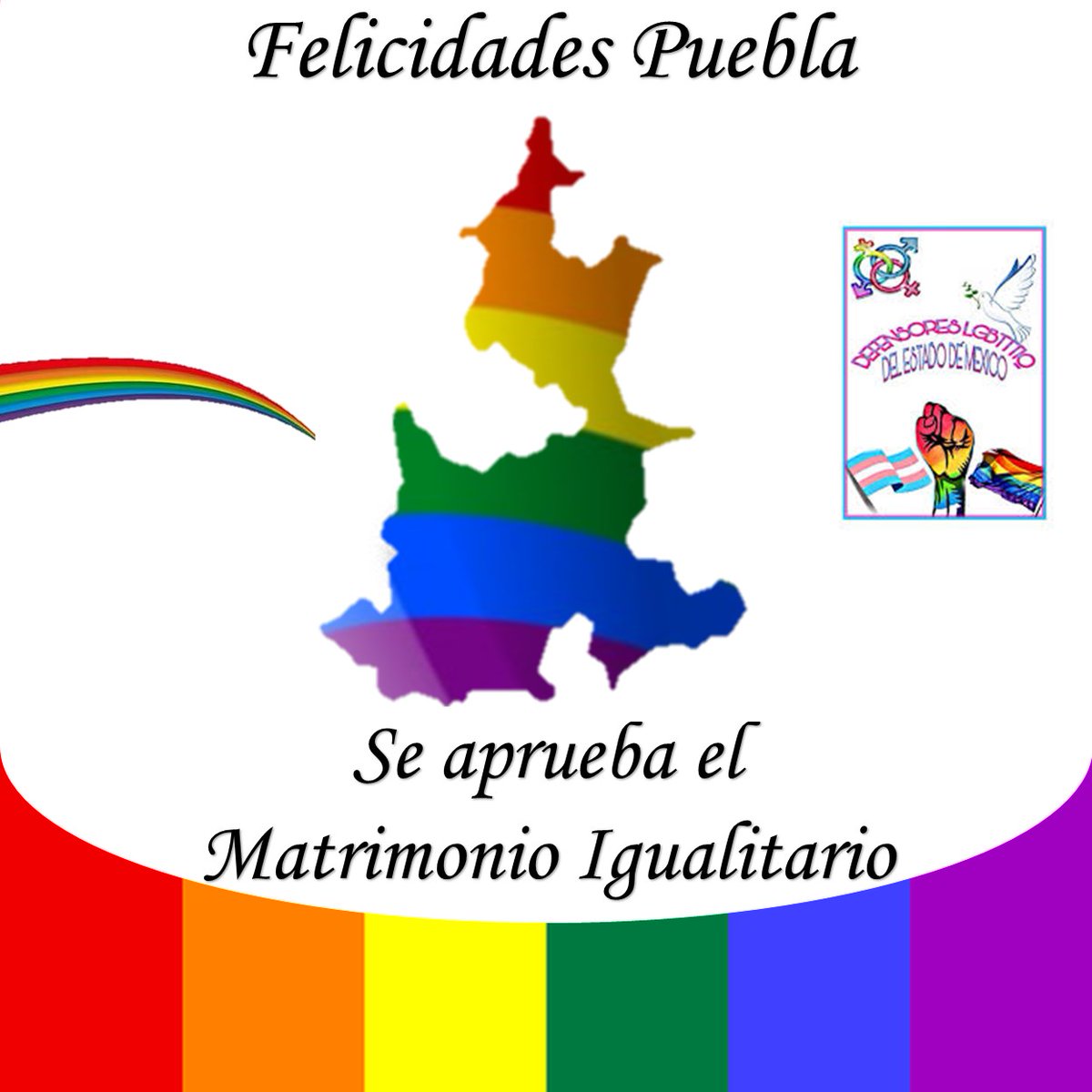 Se aprueba el  #MatrimonioIgualitarioPuebla, un reconocimiento a las y los activistas de #Puebla.
#MatrimonioIgualitarioYa @diversexgro @MarchaLGBTCDMX @cmlgbttti @DivsexM @AgendaLGBTMx @MovimientoIgua4 @MexicoLGBTTTI @JornadaOriente @DiverSexCdMex @MorenaDiverSex @carlos_evan