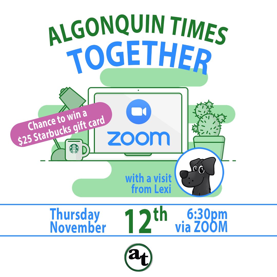 TheTimesPromos's tweet photo. Don’t forget to register using the link in our bio for the upcoming event forum next Thursday. We’ll be having a visit from a new AC Dog and a chance to win a Starbucks gift card #contest #event #algonquincollege #college #atpromo https://t.co/01d2wwmQv8