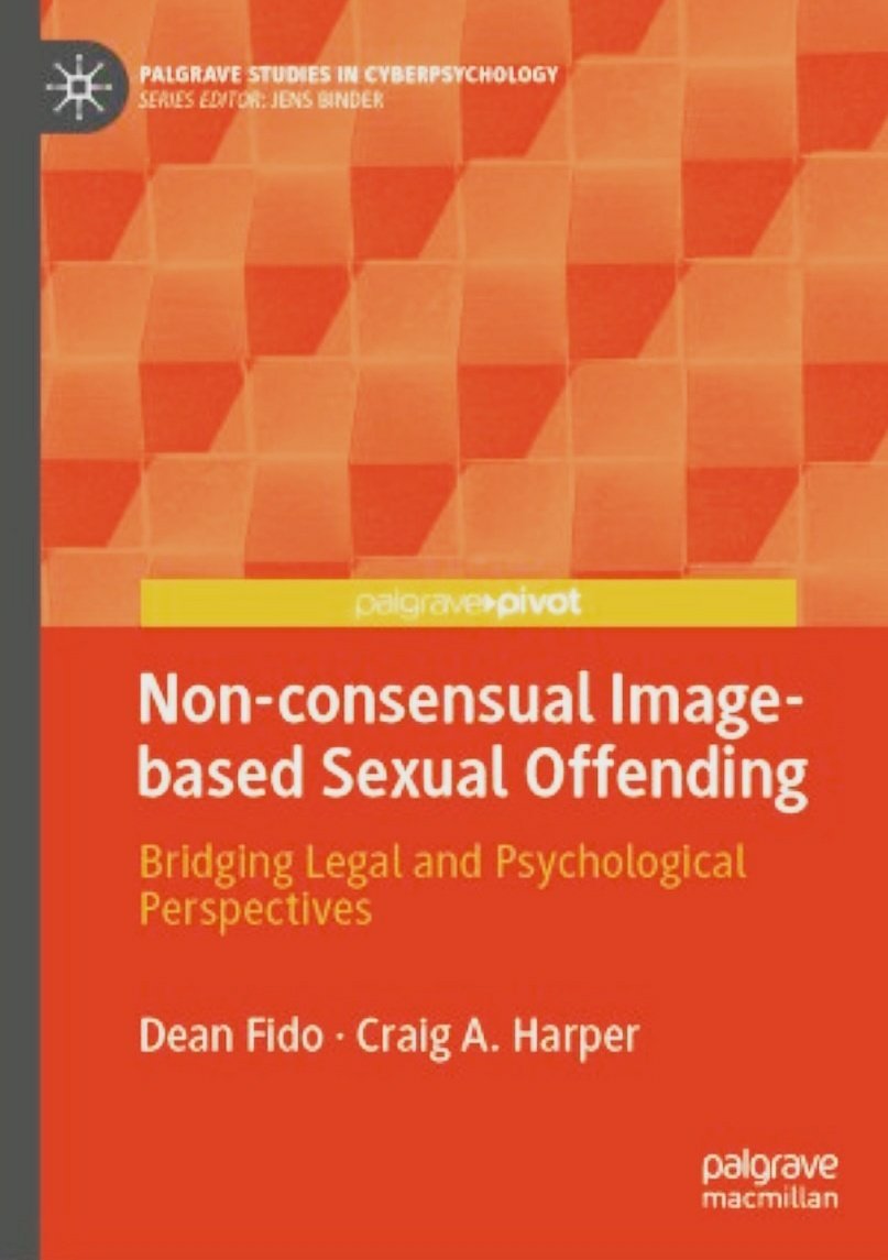 The book that <a href="/dfido1/">Dr Dean Fido</a> and I have written on bridging psychological and legal perspectives on #ImageBasedSexualAbuse was officially published today!

link.springer.com/book/10.1007/9…