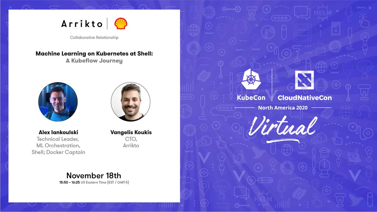 Want to see a how a real world #Fortune500 company implements #MachineLearning for true business improvement? Check out Alex Iankoulski of @Shell & @Arrikto CTO @vkoukis at #KubeCon arrik.to/37X9R4m