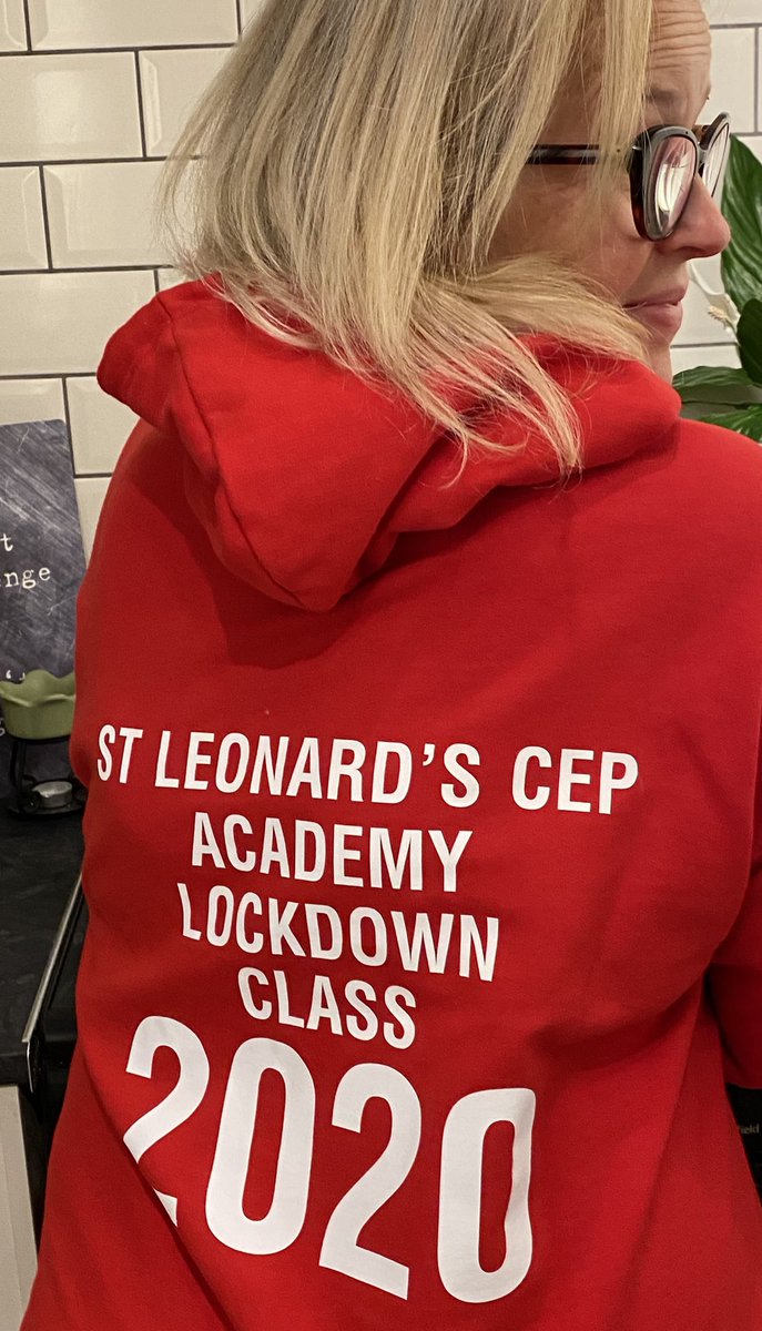 Marie_Burgess1's tweet photo. Opened this this evening. There were tears!!! My leavers hoodie. Massive thank you to @kerry_redford  @NataliaSayer1 and anyone else involved in getting this to me. #TeamStLens for ever ❤️❤️❤️❤️❤️❤️❤️ https://t.co/Wq0Tssue70