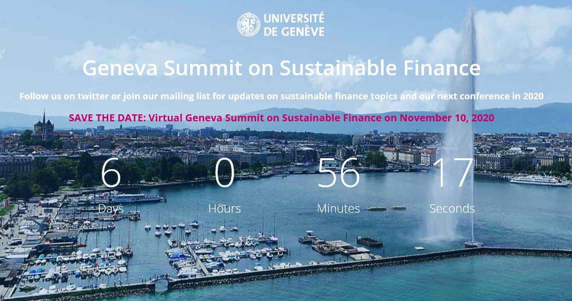 GVAsummit's tweet photo. Join our Geneva Summit on Sustainable Finance on the 10th of November 2020 online.

Full details and registration > https://t.co/wvGgKp2Htq https://t.co/nb8sMoUIZl