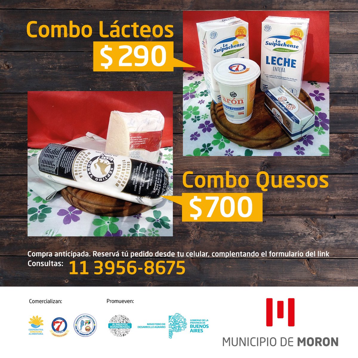 munimoron's tweet image. Recordá que este jueves y viernes vas a poder comprar alimentos de primera calidad a precios populares. Realizá tu compra anticipada y luego retirá tu pedido! 🍅🥬