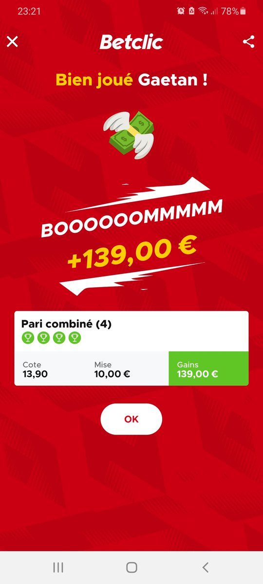 GaetanAuger1's tweet photo. @Betclic https://t.co/I9TjFGOxPC