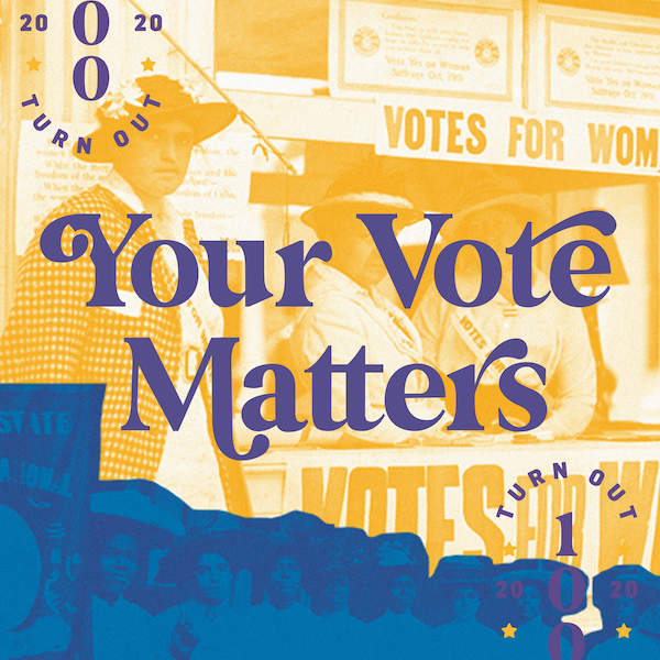 turnout_100's tweet photo. Your voice and your vote matters. 🙌 For the women who have already voted, remember your voice counts because of the countless women who fought before us. 

To the women who haven't casted their ballot: it's not too late to get to your polling location! #Vote #Turnout100 https://t.co/lXIthyTpLn