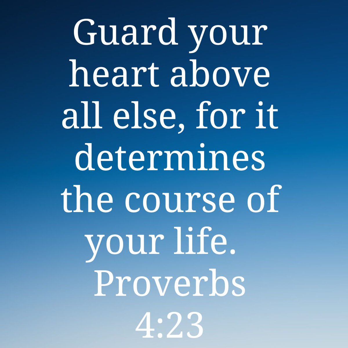PatsyFo1's tweet image. Guard your heart above all else, for it determines the course of your life.
Proverbs 4:23 NLT
bible.com/bible/116/pro.…