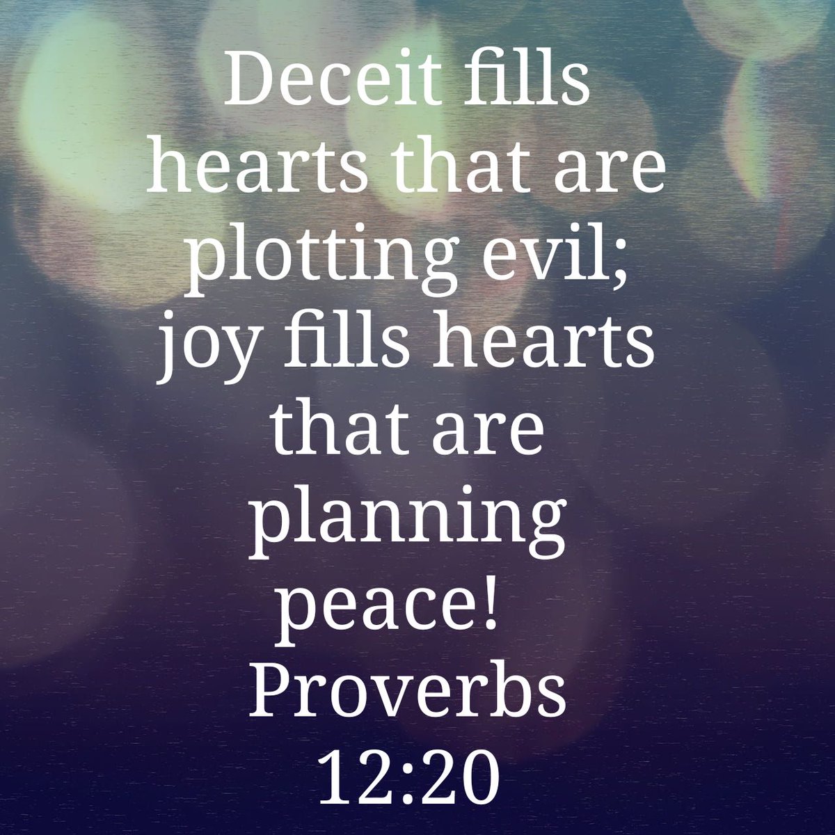 PatsyFo1's tweet image. Deceit fills hearts that are plotting evil; joy fills hearts that are planning peace!
Proverbs 12…
bible.com/bible/116/pro.…