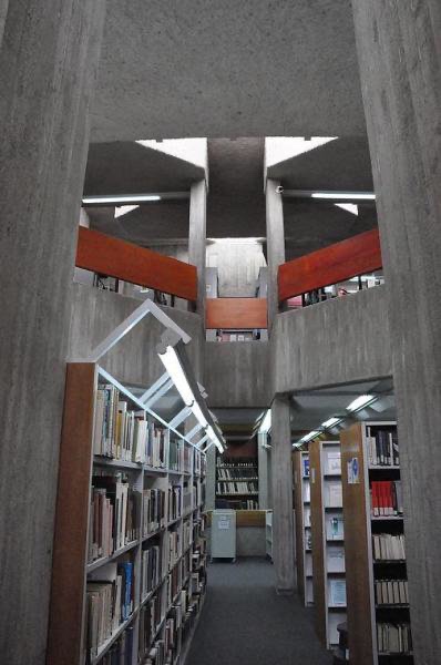 Zalman Aranne Library, Ben-Gurion University, Beer Sheva, Israel, Nadler-Bixon-Gil, 1968

First photo by Shai Epstein, copyright to Bauhaus Center Tel Aviv, other two unknown source
