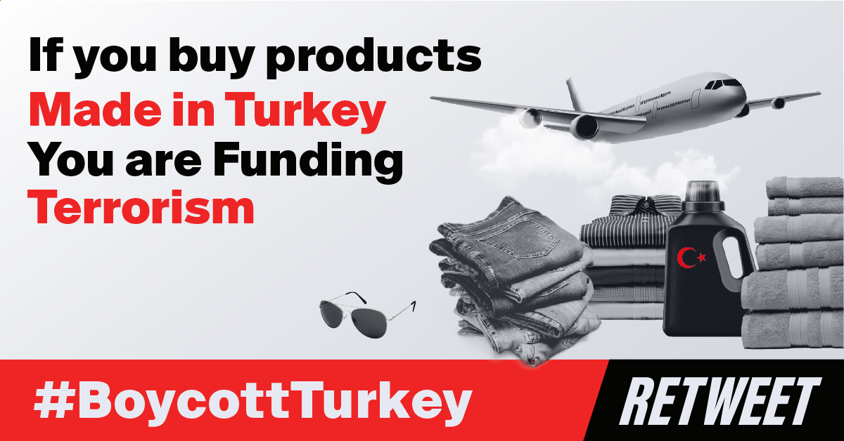 YelenaPetrosya1's tweet photo. @AdamSmithMD @Change #BoycottTurkey starting today to #StopErdogan! https://t.co/oB1Xk8BNzn