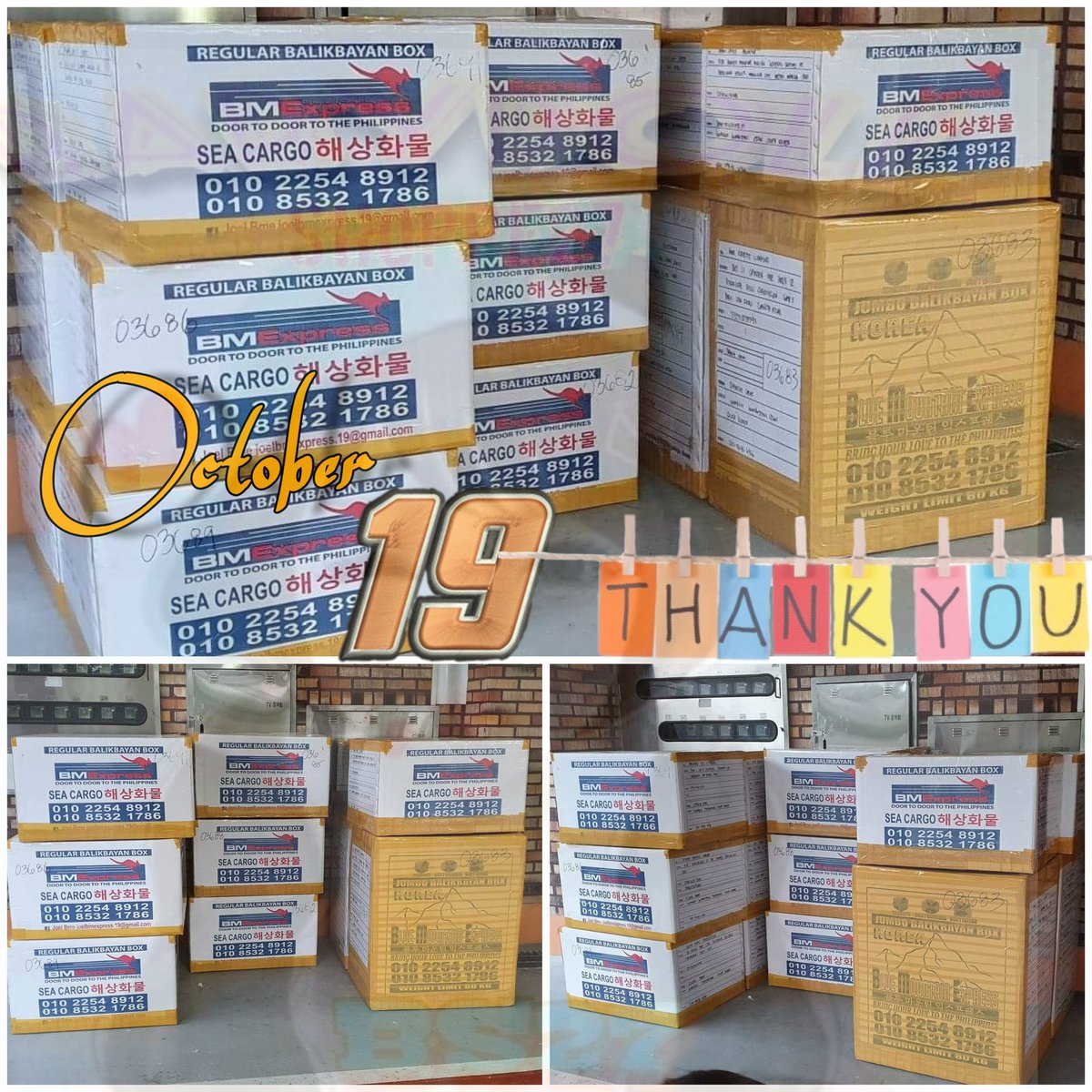BabydoLLShoppe's tweet photo. Pick up last OCTOBER 19, 2020
BOX CODES:
#Mjjp Box 3 And 4
#Mparia Box 6
#Amr Box 1 (R) And 2 (Jumbo)
#Jgj Box3
#Hanan Box 3 And 4
#SrbMary Box 2
#SrbLaura Box 1
#SrbLee/Bj Box 2
#SrbElla Box 8
#Eft Box 1
#Hft Box 1
#Kgo Box 4
SALAMUCH PO~😍🤗🤗 https://t.co/Aw3V037zfQ