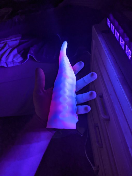 Unofficial, work in progress photos. Everyone has a tentacle dildo... And now we do too. I think I'll