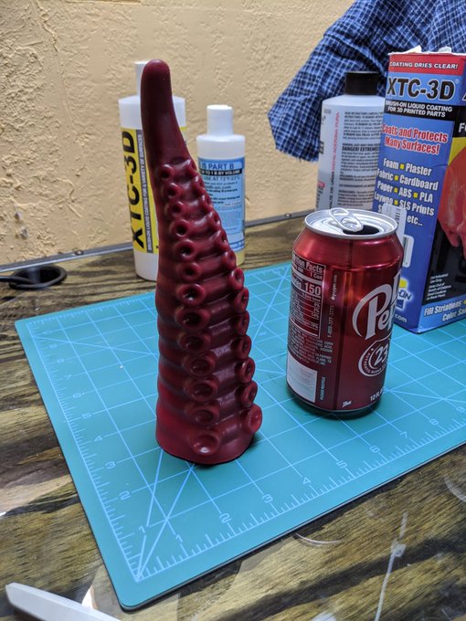 Unofficial, work in progress photos. Everyone has a tentacle dildo... And now we do too. I think I'll