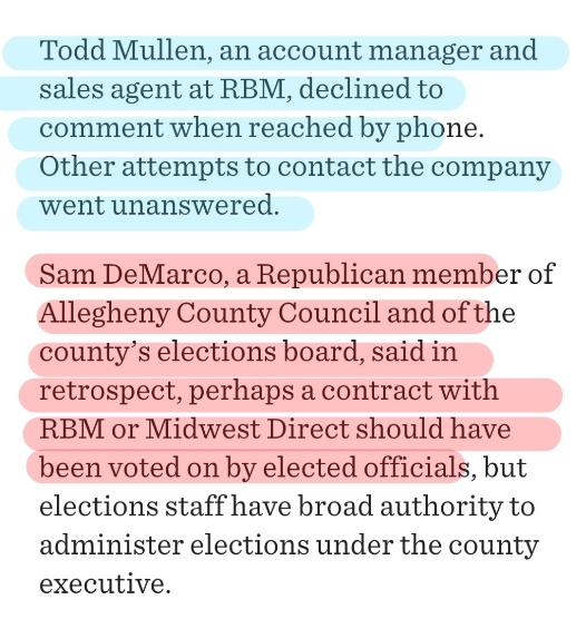 No one in Allegheny County ever vetted or hired Midwest Direct. No elected officials voted to give them the contract.So how did RBM Consulting get the contract? How did they end up on the COSTARS list?It's a little unclear. And they didn't answer any of the Inquirer's calls.