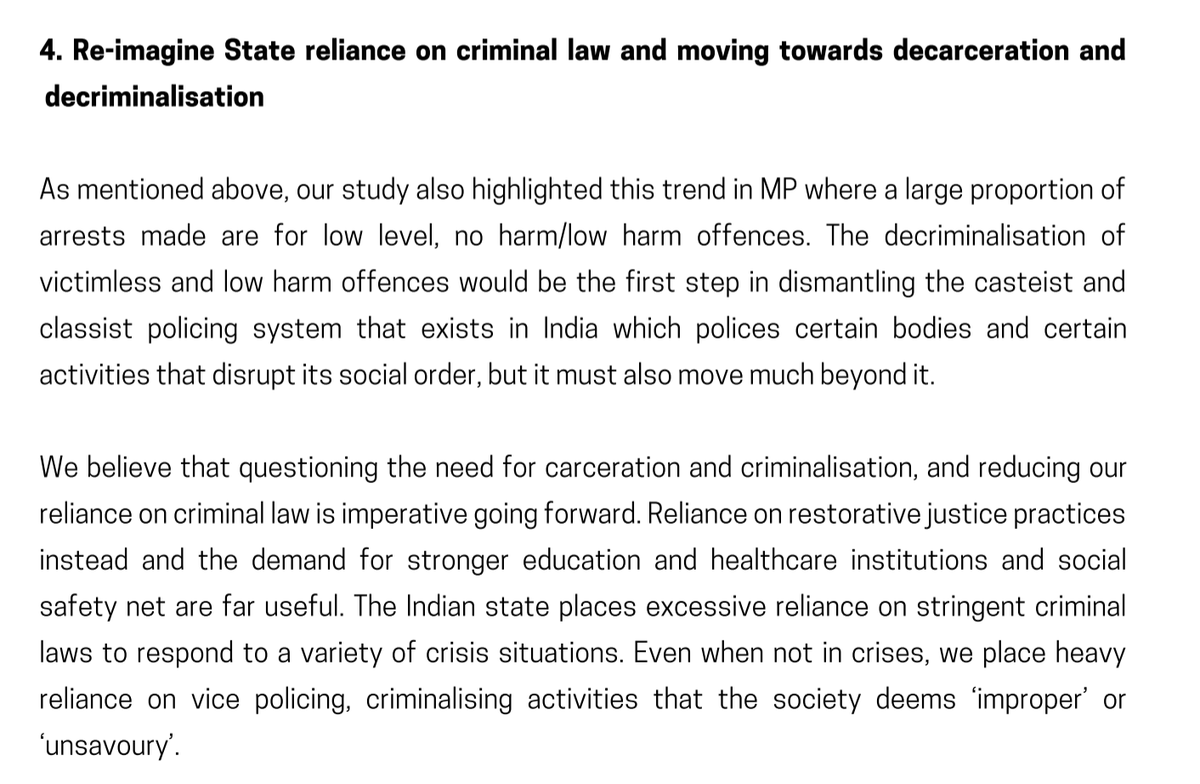 COVIDStateWatch's tweet photo. The study concludes that the pandemic has exacerbated problems with policing in India, and underscored the need to move beyond criminal law responses to social problems. https://t.co/iXHadBvKip