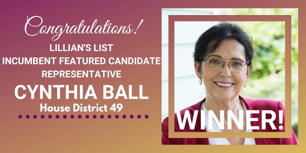 LilliansList's tweet photo. Congratulations, @CynthiaforNC! #FeaturedCandidate https://t.co/9qDkSPs1Qi