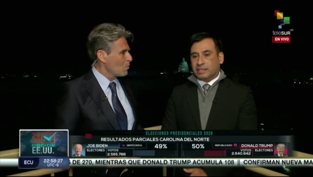 AHORA| Desde el lugar de los acontecimientos, de primera mano y con análisis acucioso de la mano de <a href="/CMonteroOficial/">Carlos Montero</a> 
#ElectionDay 
#Elecciones2020