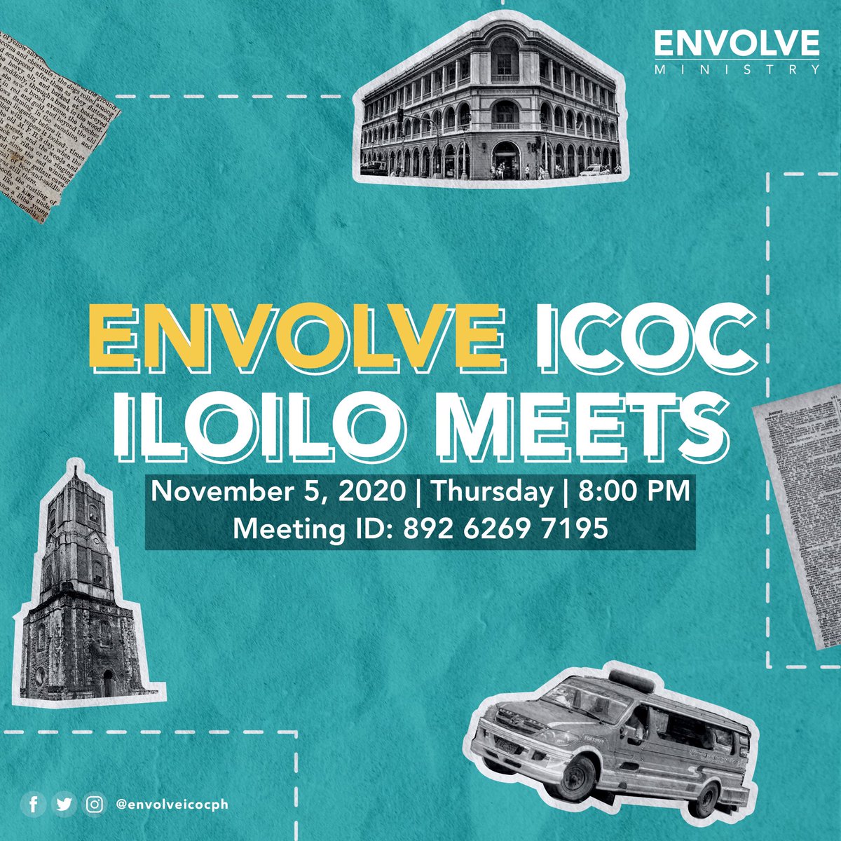 envolveicocph's tweet photo. Let Jesus satisfy your soul! β¨
Join the Envolve ICOC Iloilo Meets tomorrow at 8:00 PM to learn about true satisfaction in life.
Bring your friends and see you on Zoom!
#ENVOLVEPH #ICOCPhilippines #ICOC #EnvolveMeets https://t.co/wUDywatV8g