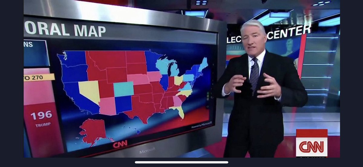 chrisreinacher's tweet photo. Might fuck around, learn every county in the United States and take John King’s job https://t.co/mA1Sx8f7nu