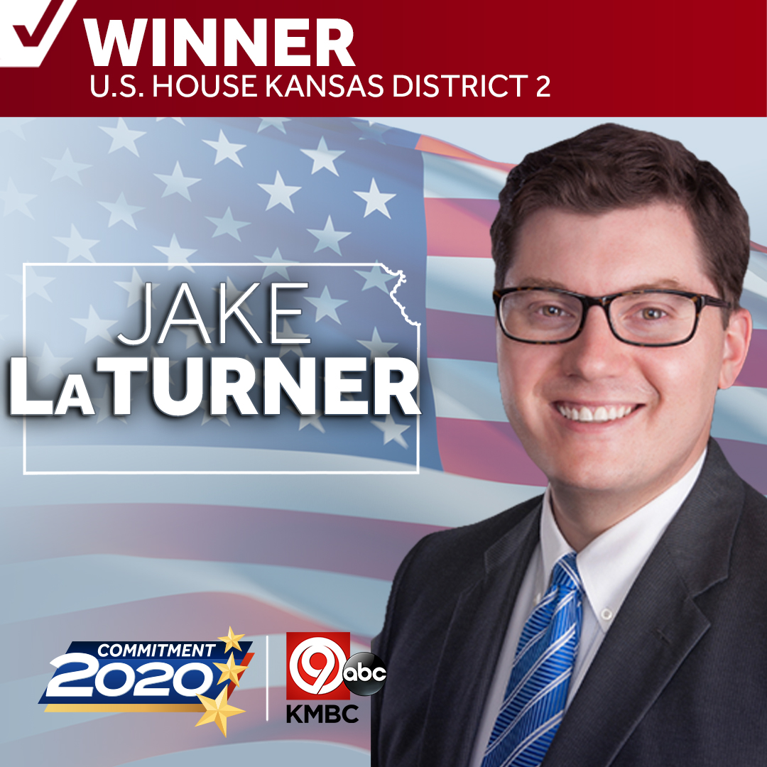 kmbc's tweet photo. LATURNER WINS:
🗳️✔️ Jake LaTurner’s political fortune continues to rise, winning Kan. 2nd District seat at only 32 years old. https://t.co/ao19PTejzp #election #elections #electionnight #commitment2020 #ks #kansas #ksvotes https://t.co/gfAEdLZfKo