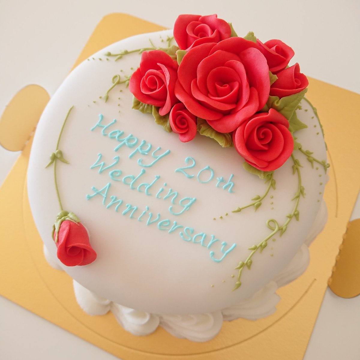 ケーキデザイナー笛木香子 オーダーメイドのシュガーケーキ 結婚周年 おめでとうございます T Co Lwgckuvmwz オーダーケーキ シュガーケーキ