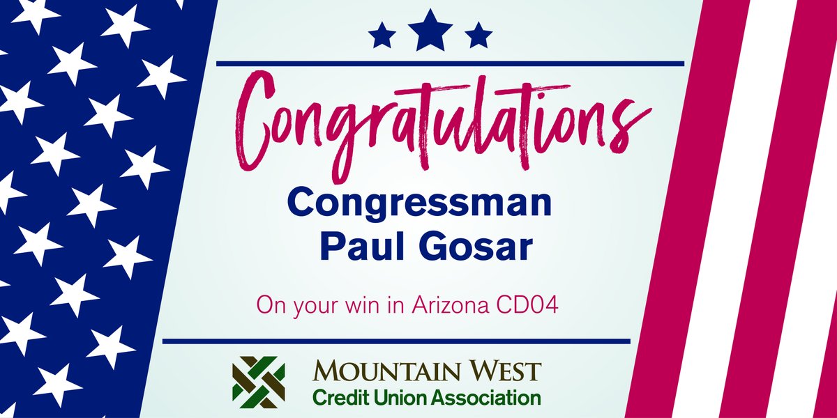 Congratulations <a href="/RepGosar/">Rep. Paul Gosar, DDS</a> on your win in Arizona’s CD04 today! #ELECTIONDAY #ELECTIONDAY2020
