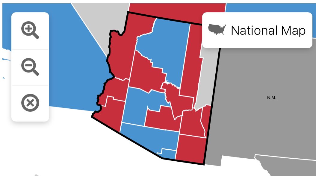 32/ Une prise de guerre pour  #Biden. Il prend l’ #Arizona et ses 11 Grands électeurs selon Fox News. #ElectionNight  