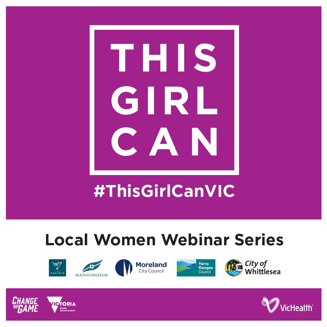 Active Moreland (@activemoreland) on Twitter photo Want to get active? We have joined forces with four Councils to celebrate women of all forms getting active - with 15 free webinars!
👇🏽 Join us - register below!👇🏽
eventbrite.com.au/e/this-girl-ca…
#ThisGirlCanVIC <a href="/ThisGirlCanVIC/">This Girl Can VIC</a> Want to get active? We have joined forces with four Councils to celebrate women of all forms getting active - with 15 free webinars!
👇🏽 Join us - register below!👇🏽
eventbrite.com.au/e/this-girl-ca…
#ThisGirlCanVIC <a href="/ThisGirlCanVIC/">This Girl Can VIC</a>
